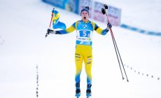 Шведский биатлонист Самуэльссон на чемпионате мира финишировал вторым с флагом – зачем?