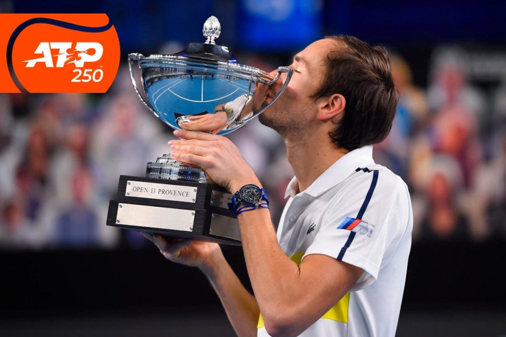 Турнир ATP-250 в Марселе: юбилейный 10-й титул Даниила Медведева и новая серия победных матчей, видео